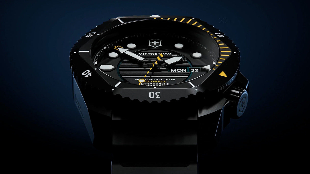 Victorinox Dive Pro Orologio Subacqueo 43mm – Giallo, Movimento Quarzo, 300m Water Resistant - 3