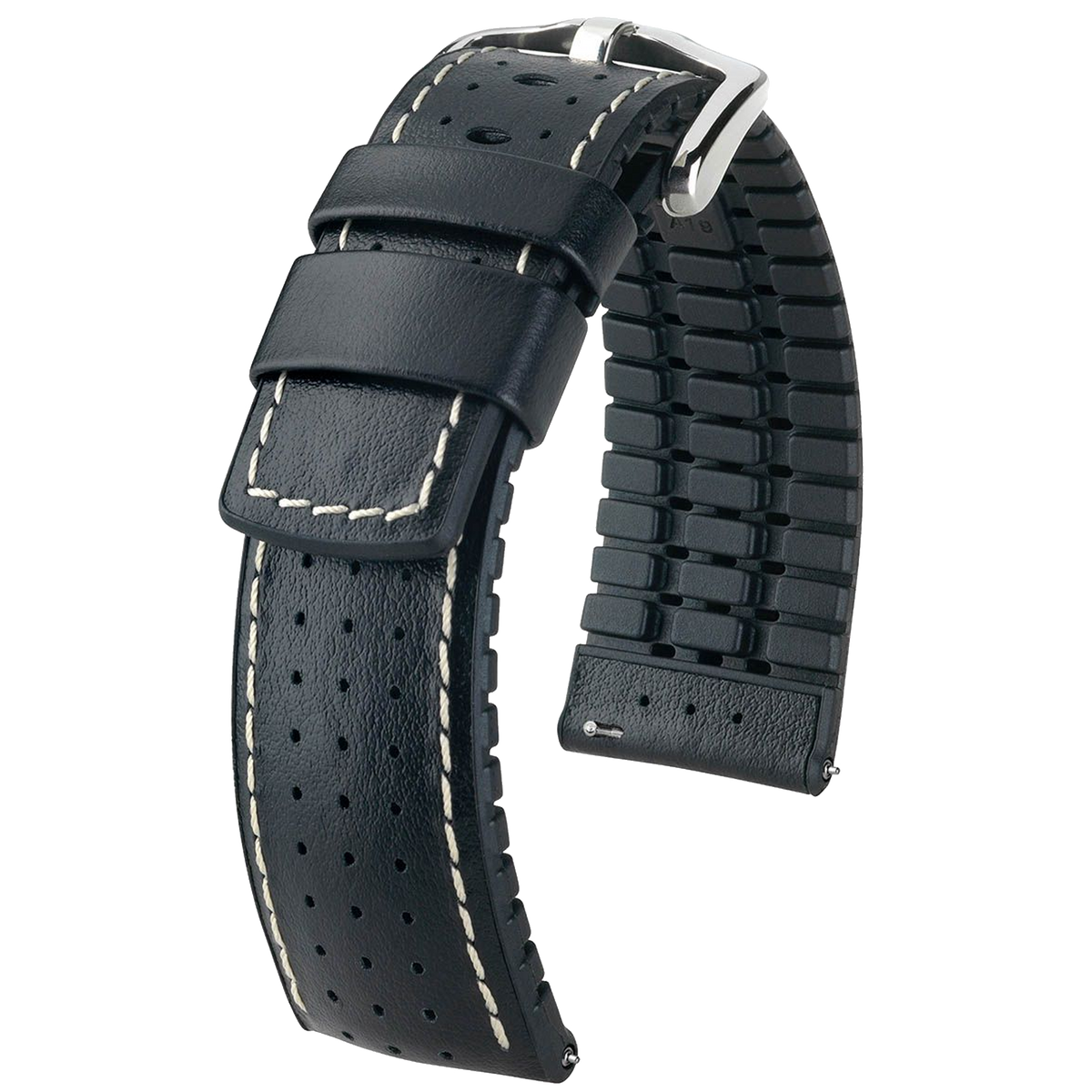 Hirsch TIGER Perforated Leather Performance Watch Strap