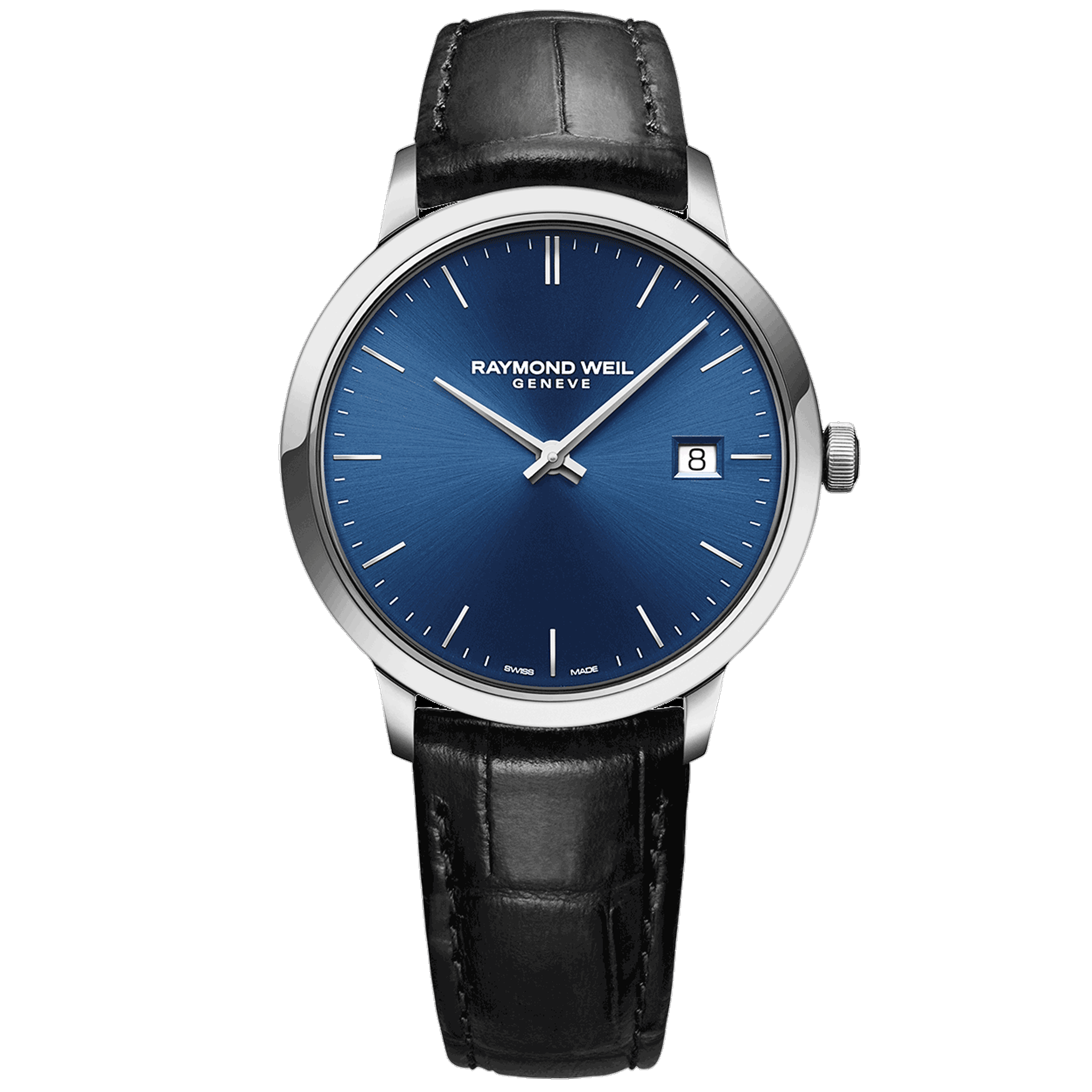 Stc 50001 Raymond Weil Blue Raymond Weil Freelancer 40mm Mens