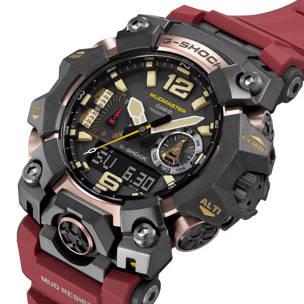 Casio G Shock Master of G MudMaster Black Red