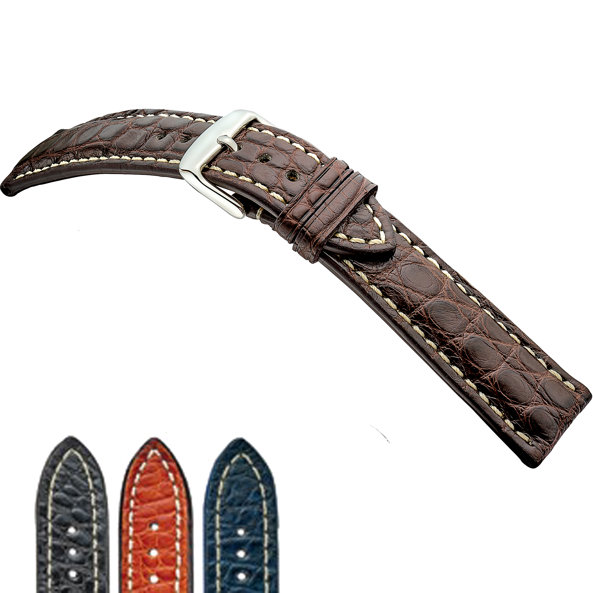 Rios 1931 Watch Bands- Ambassador - Genuine Alligator Leather