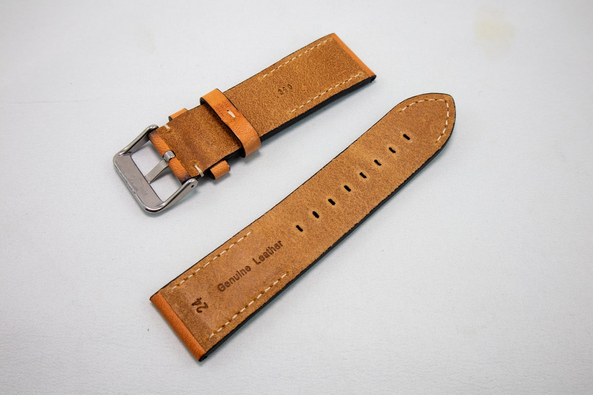 Alpine Watchstrap - Hand painted Leather