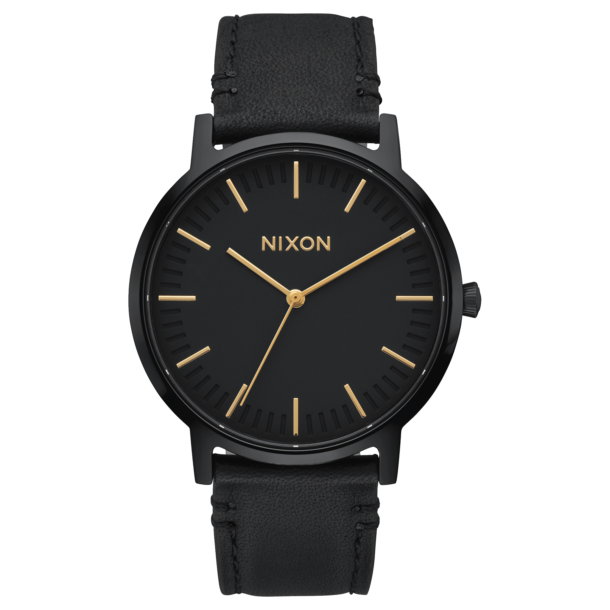 NIXON ブラックレザー時計 NIXON 腕時計 「NIXON/ニクソン」Sentry Chrono Leather
