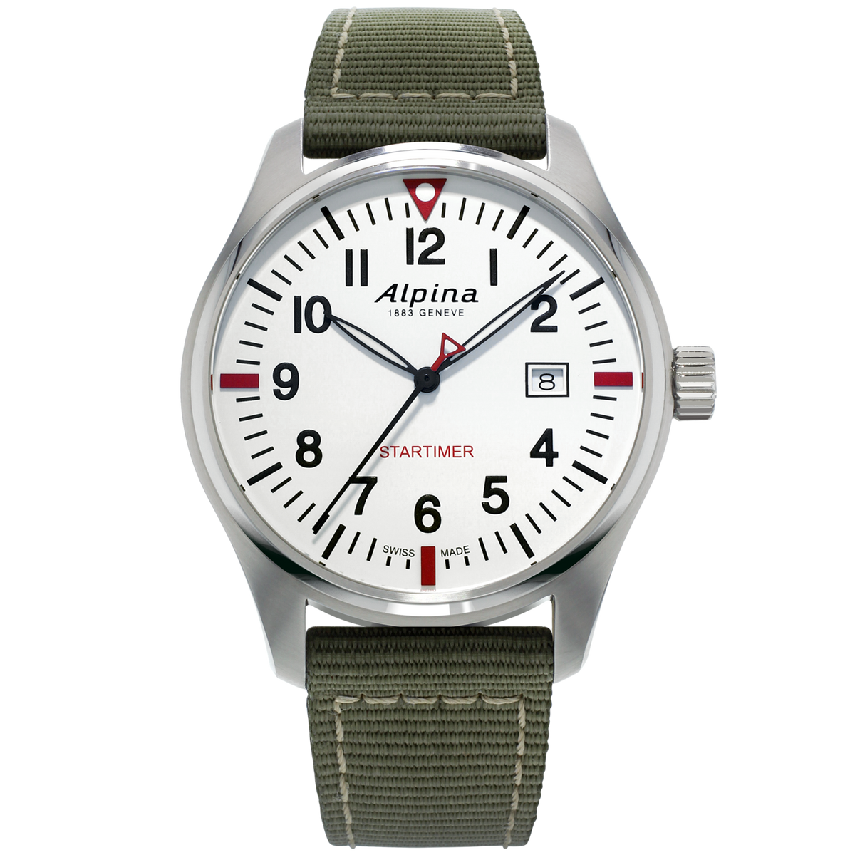 Alpina - STARTIMER PILOT QUARTZ - White Dial