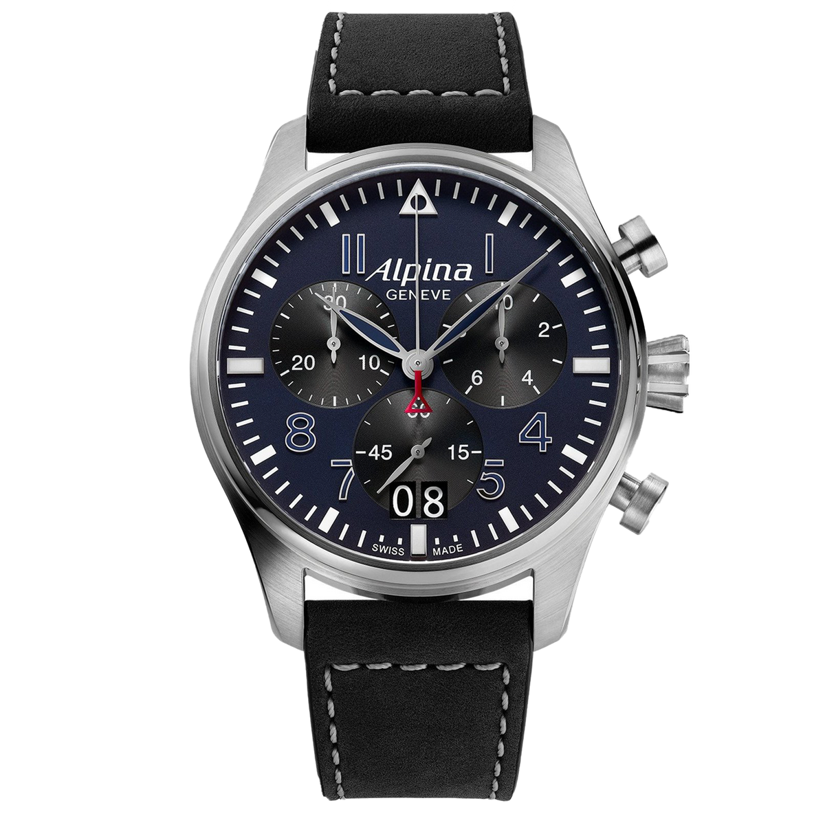 Alpina - Startimer Big Date Chronograph - Blue Dial
