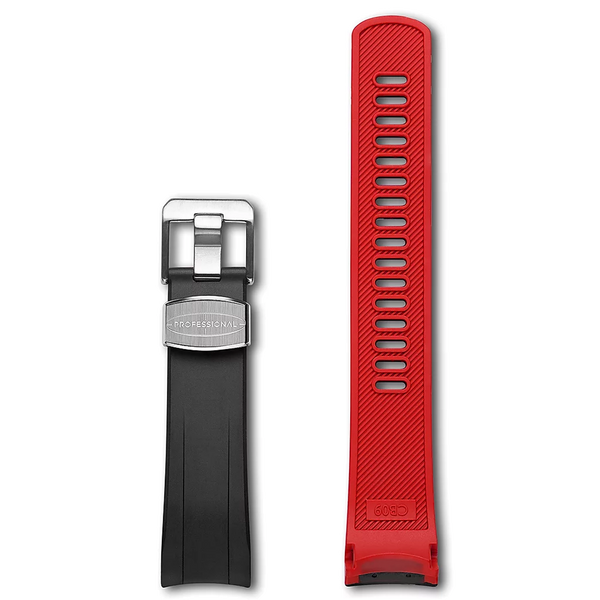 Crafter Blue Fitted End Rubber Strap for Seiko Samurai