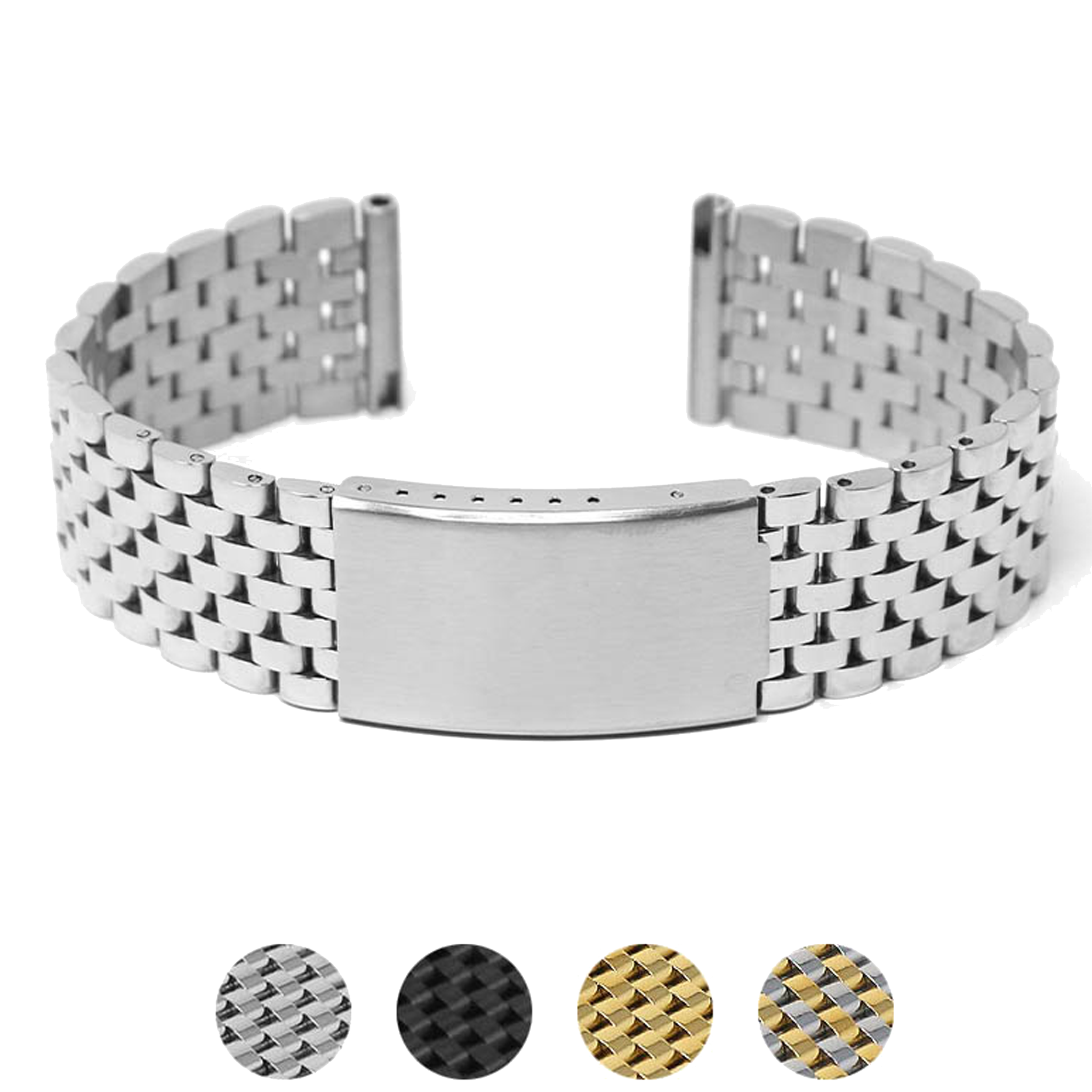 Strapsco Vintage Rice ブレスレット 19mm STRAPSCO - Vintage Beads of Rice Bracelet