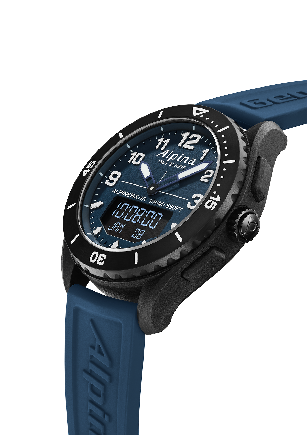 Alpina - AlpinerX Alive Outdoors Smartwatch - Blue