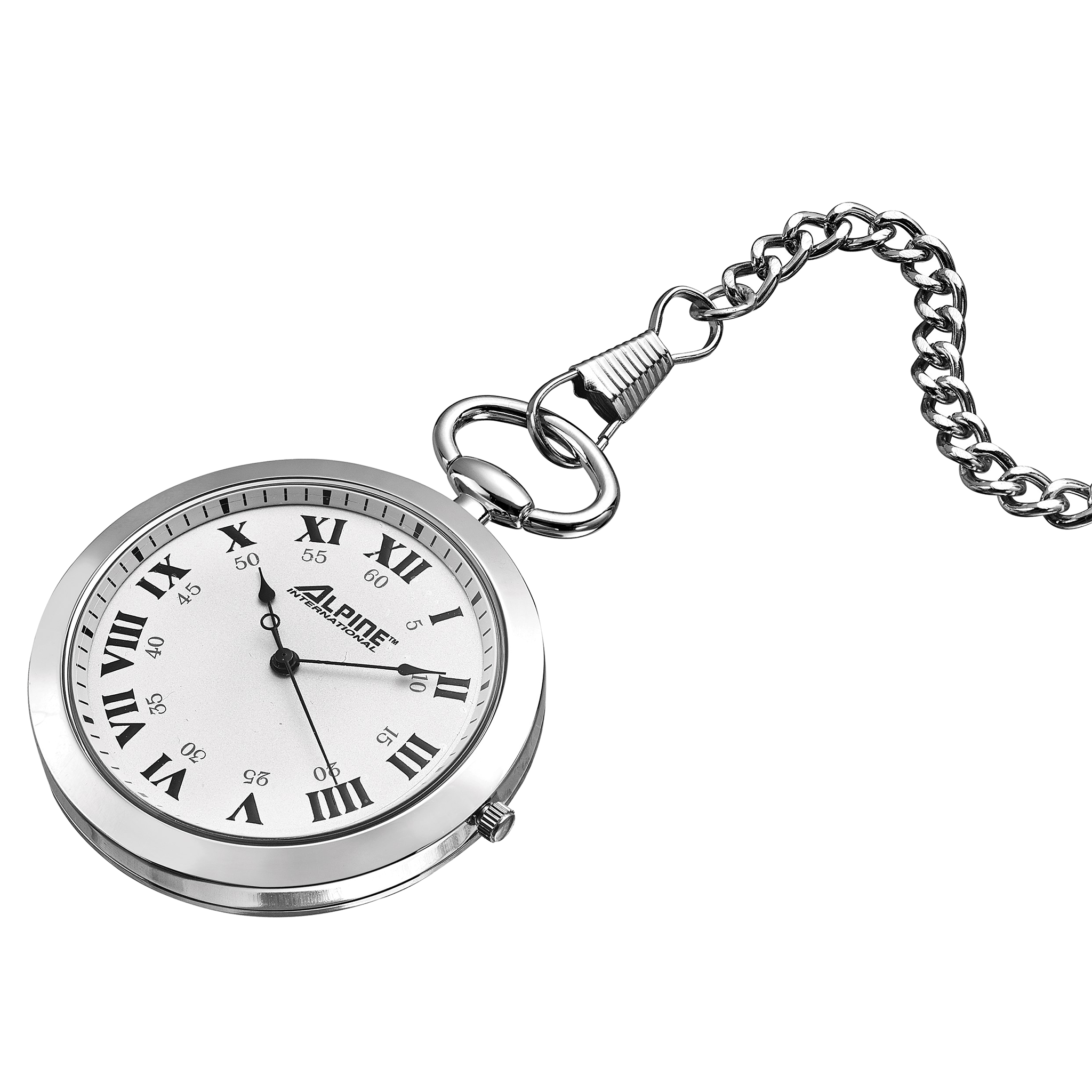 Alpine Quartz Pocket Watch - Silver