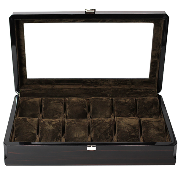 STRAPSCO Legacy High Gloss Watch Box for 12 Watches Halifax Watch