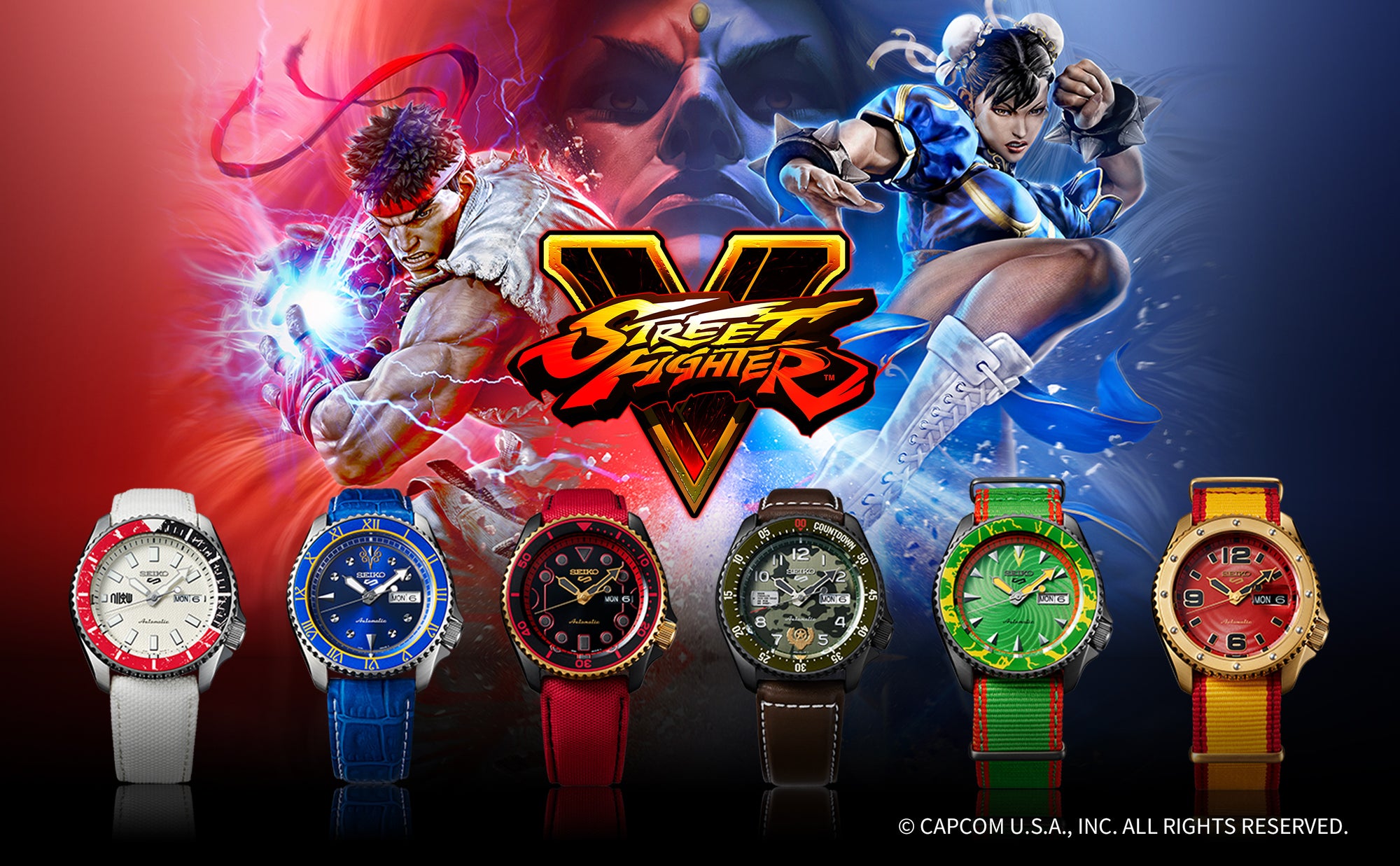 Seiko 5 Sports Street Fighter V Limited Edition