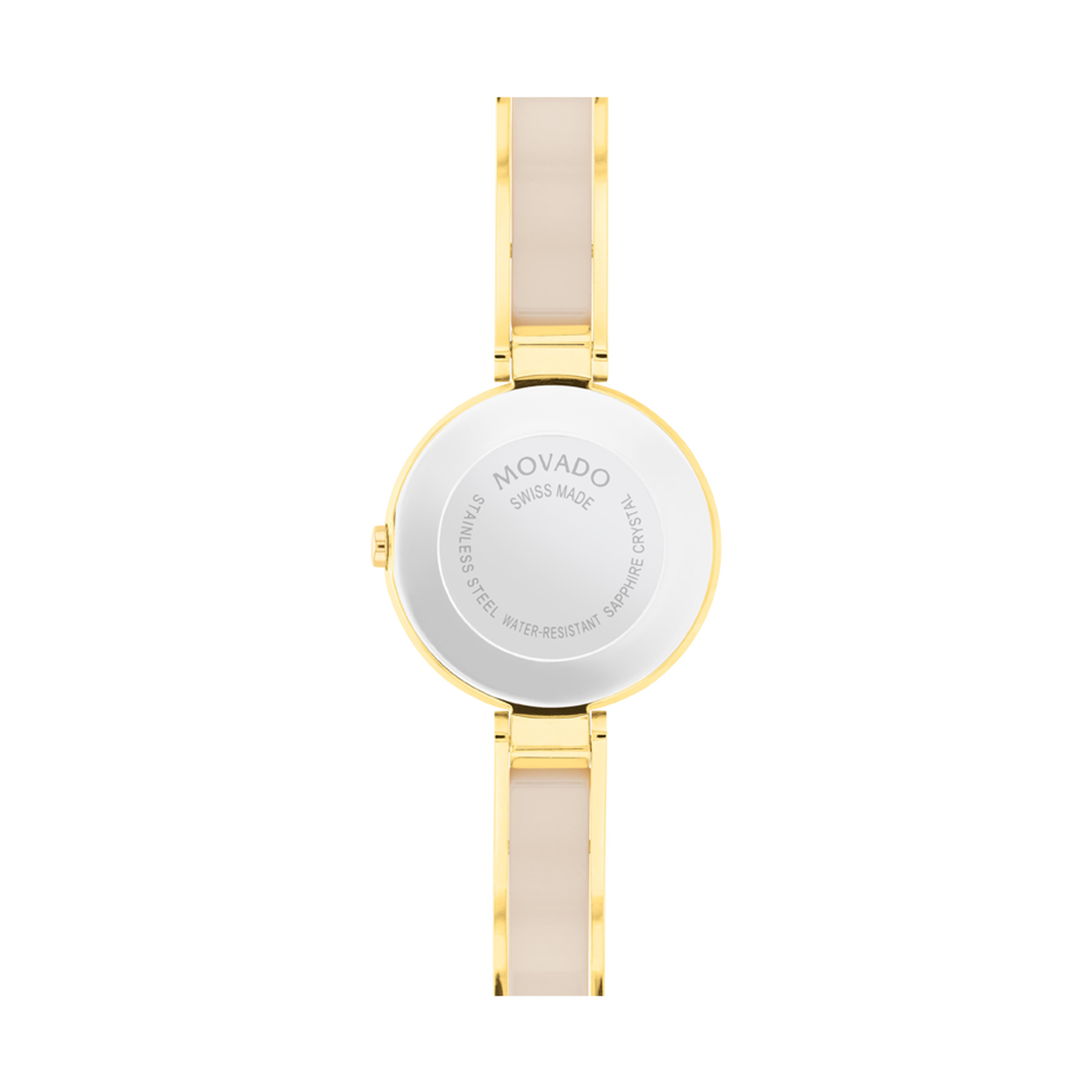 Movado Moda Bangle - Gold-Tone with Ceramic Inlay