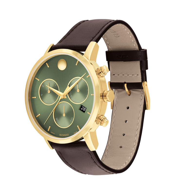 Movado Museum Sport 43 mm - Chronographe en bronze