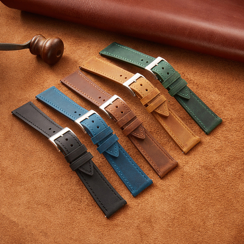 Halifax Watch Bands - Vintage Crazy Horse Leather