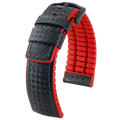 Hirsch AYRTON Carbon Embossed Performance Watch Strap