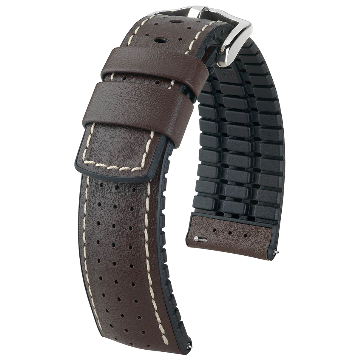 Hirsch TIGER Perforated Leather Performance Watch Strap