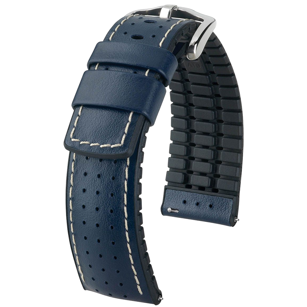 Hirsch TIGER Perforated Leather Performance Watch Strap