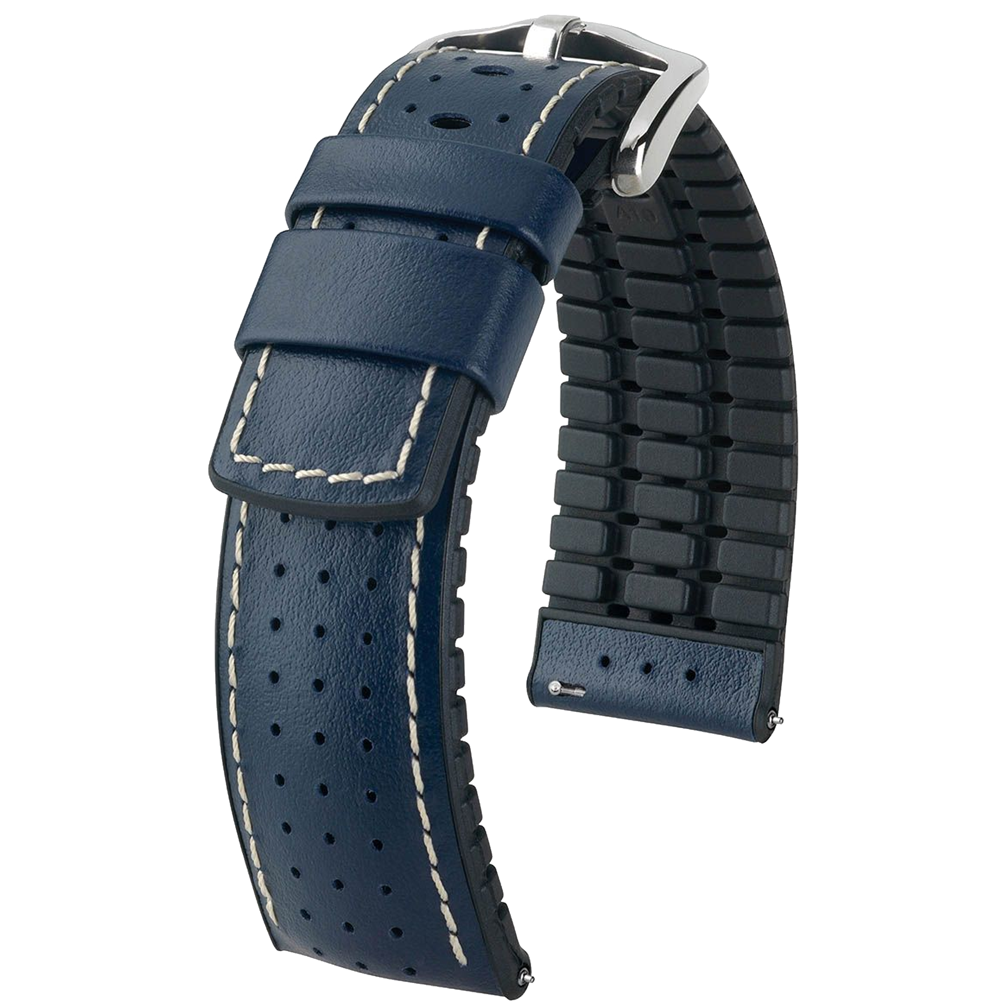 Hirsch TIGER Perforated Leather Performance Watch Strap