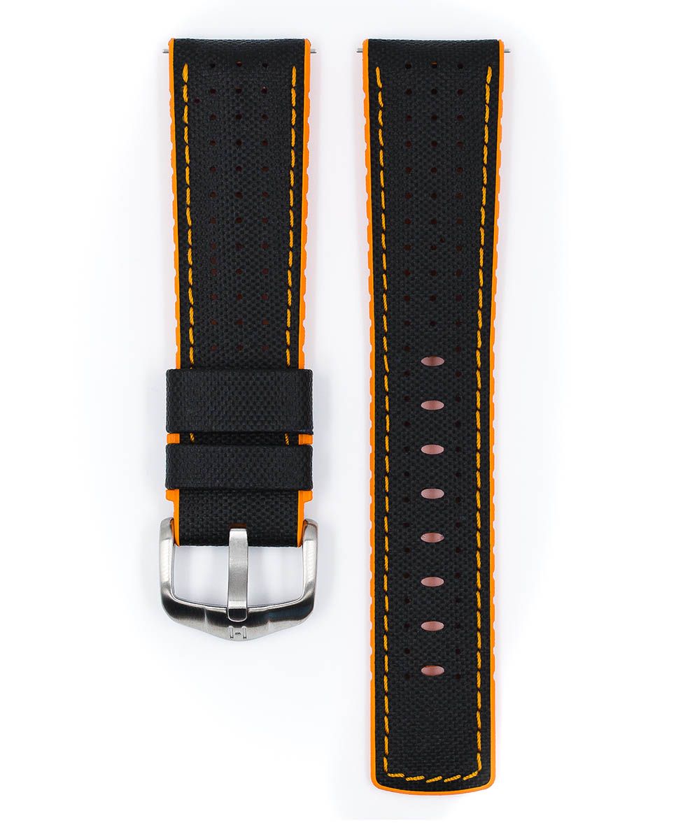 Hirsch ROBBY Sailcloth Effect Performance Watch Strap