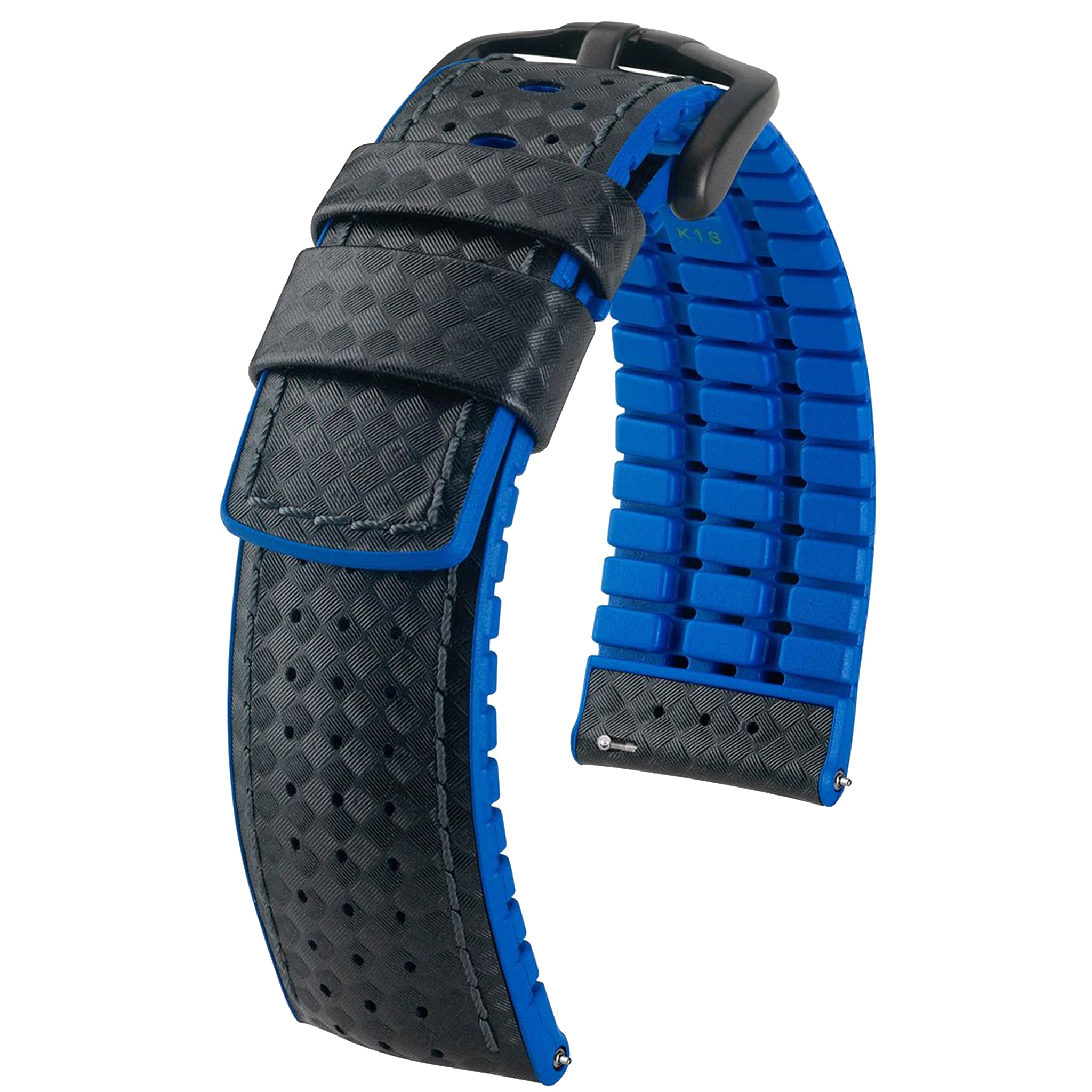 Hirsch AYRTON Carbon Embossed Performance Watch Strap
