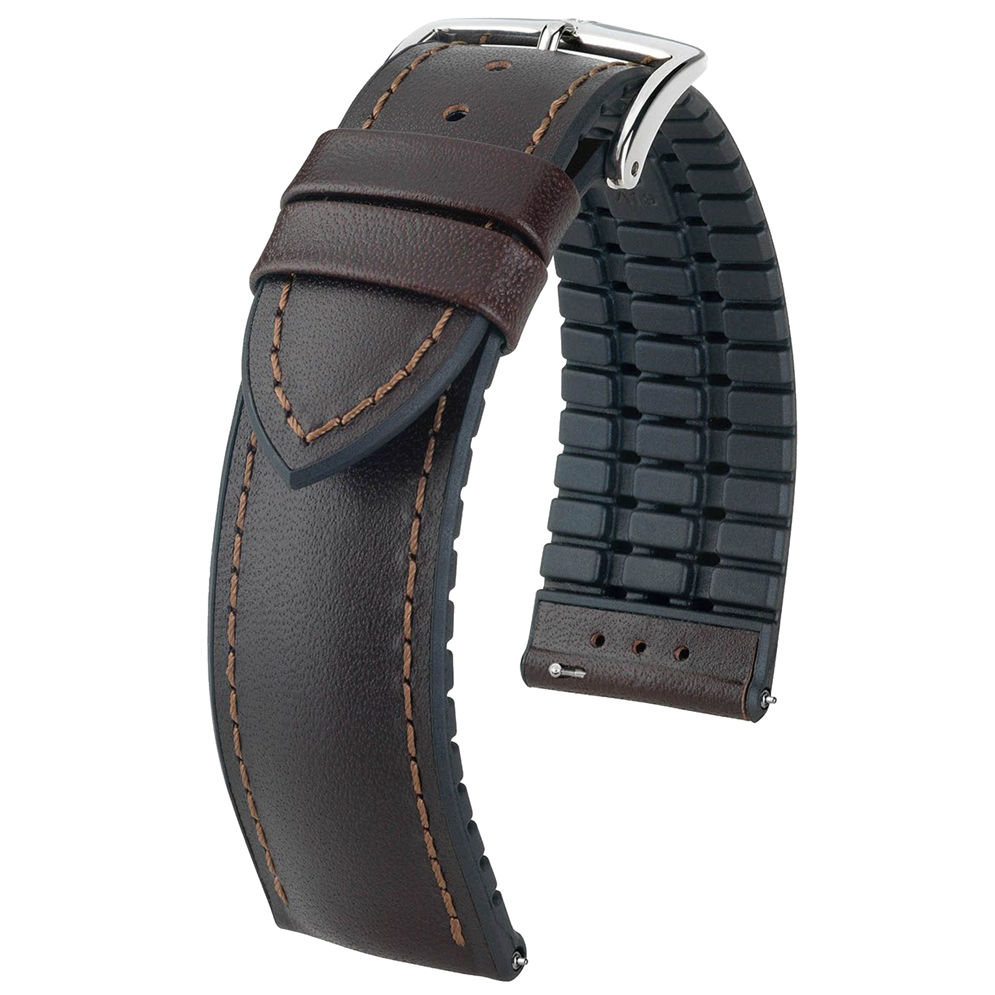 Leather watch deals strap black