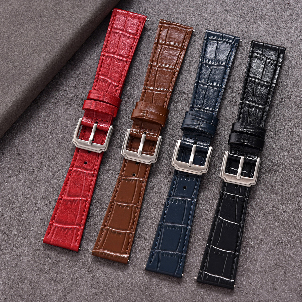 Halifax Watch Bands - Bamboo Embossed Leather