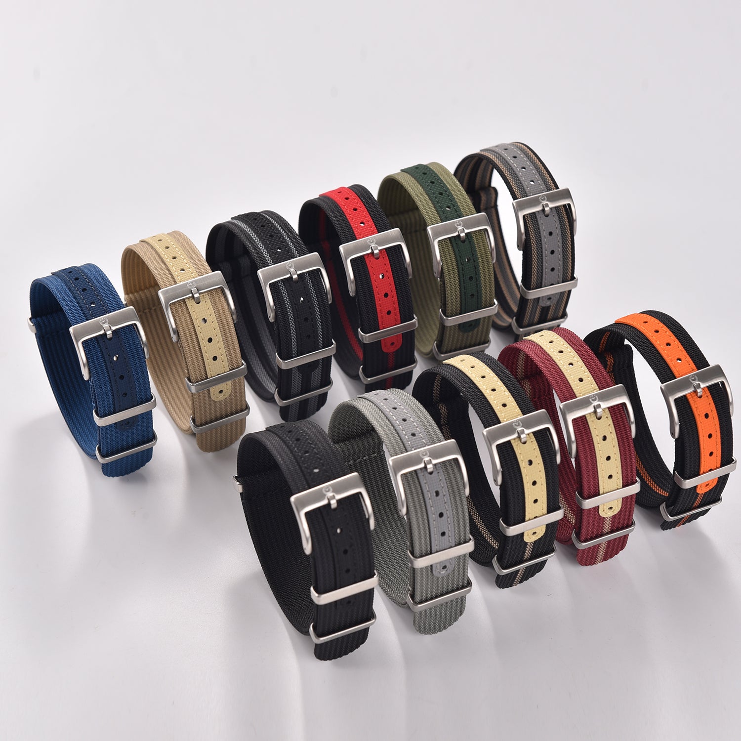 Halifax Watch Bands - Stronghold Webbed NATO Strap - FKM Reinforced