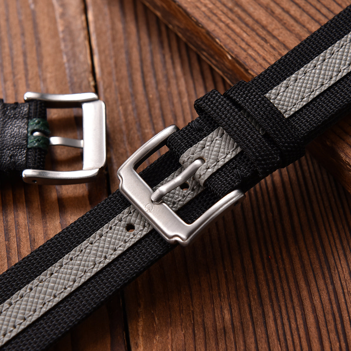 Halifax Watch Bands - Sailcloth &amp; Saffiano Leather Hybrid