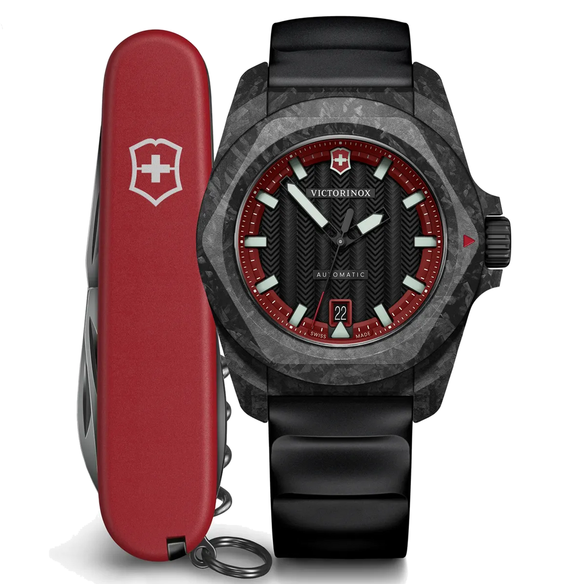 Victorinox Watch - 41mm I.N.O.X Carbon Automatic Set