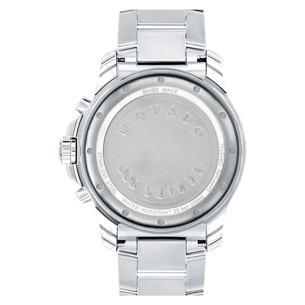 Movado Series 800 Chronograph -Stainless Steel with Black Dial 2600142
