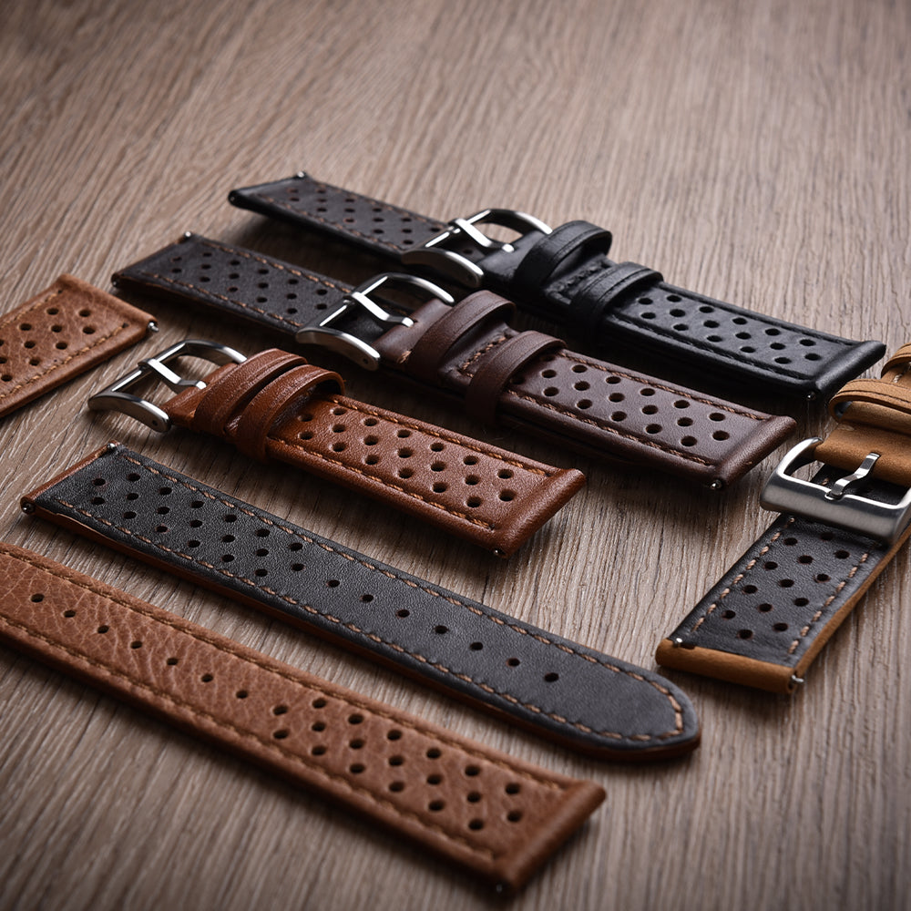 Halifax Watch Bands - Premium Racing Leather