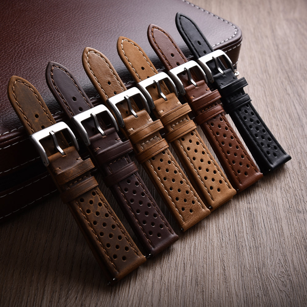 Halifax Watch Bands - Premium Racing Leather