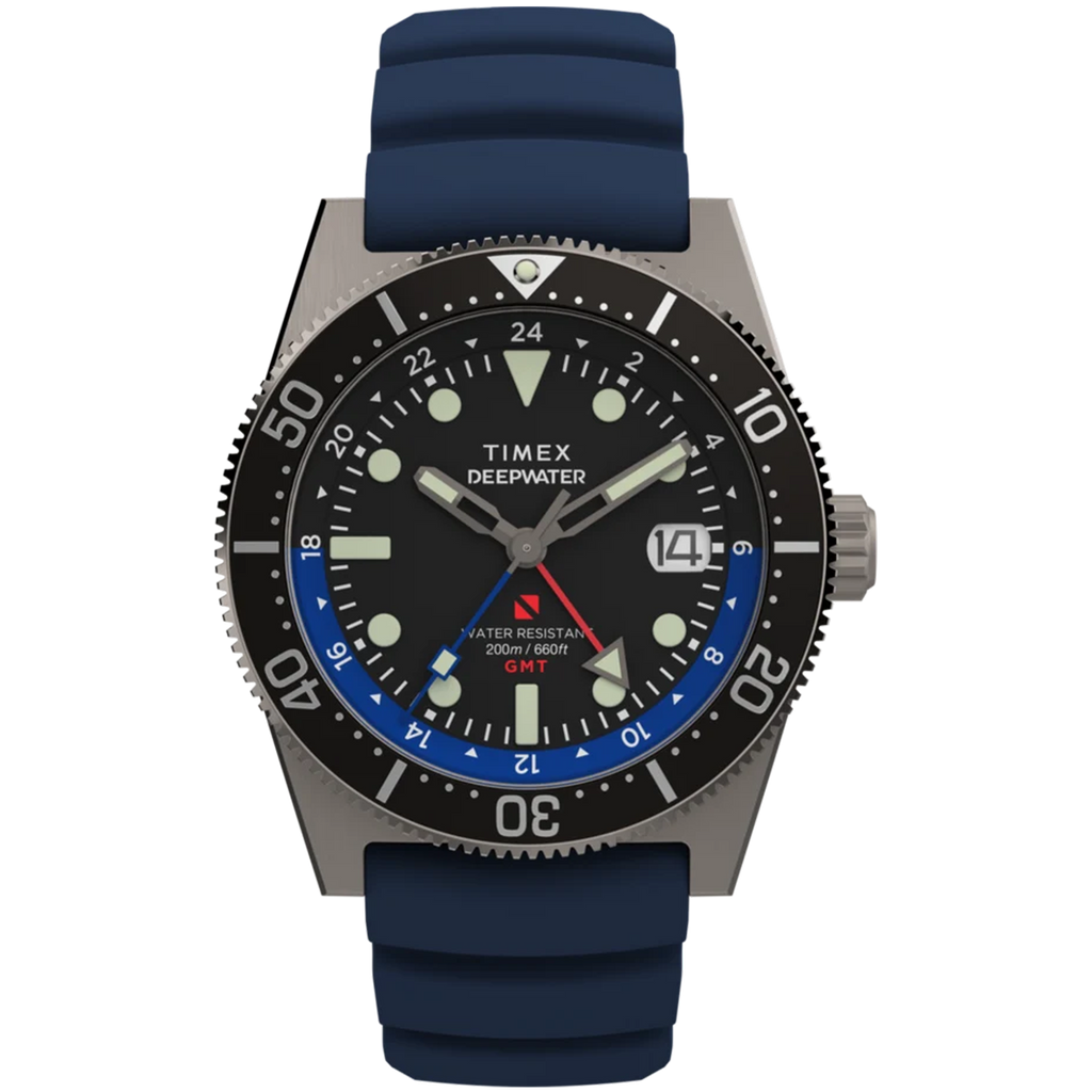 Timex - Deepwater Reef 200 GMT - 41mm Blue Strap