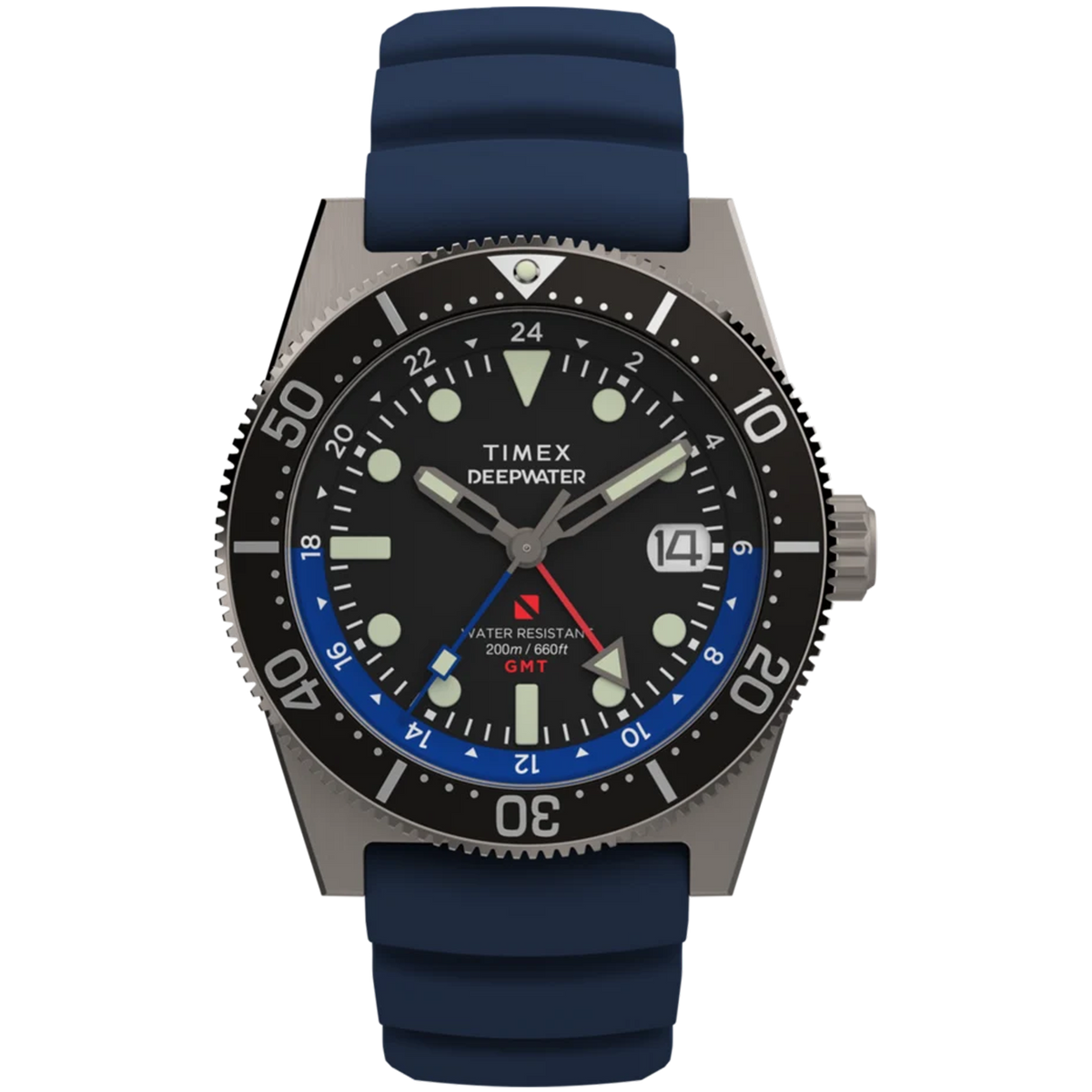 Timex - Deepwater Reef 200 GMT - 41mm Blue Strap