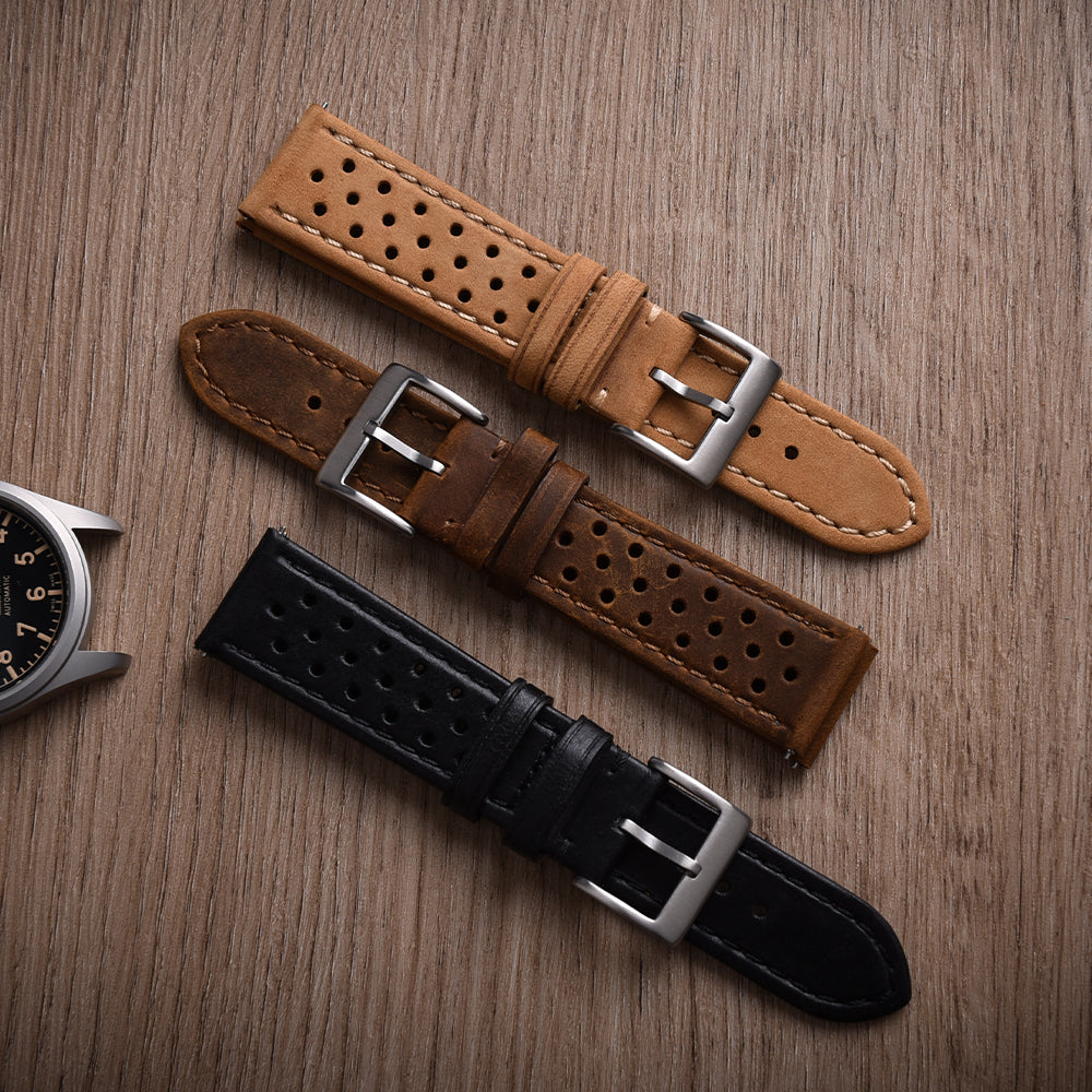 Halifax Watch Bands - Premium Racing Leather