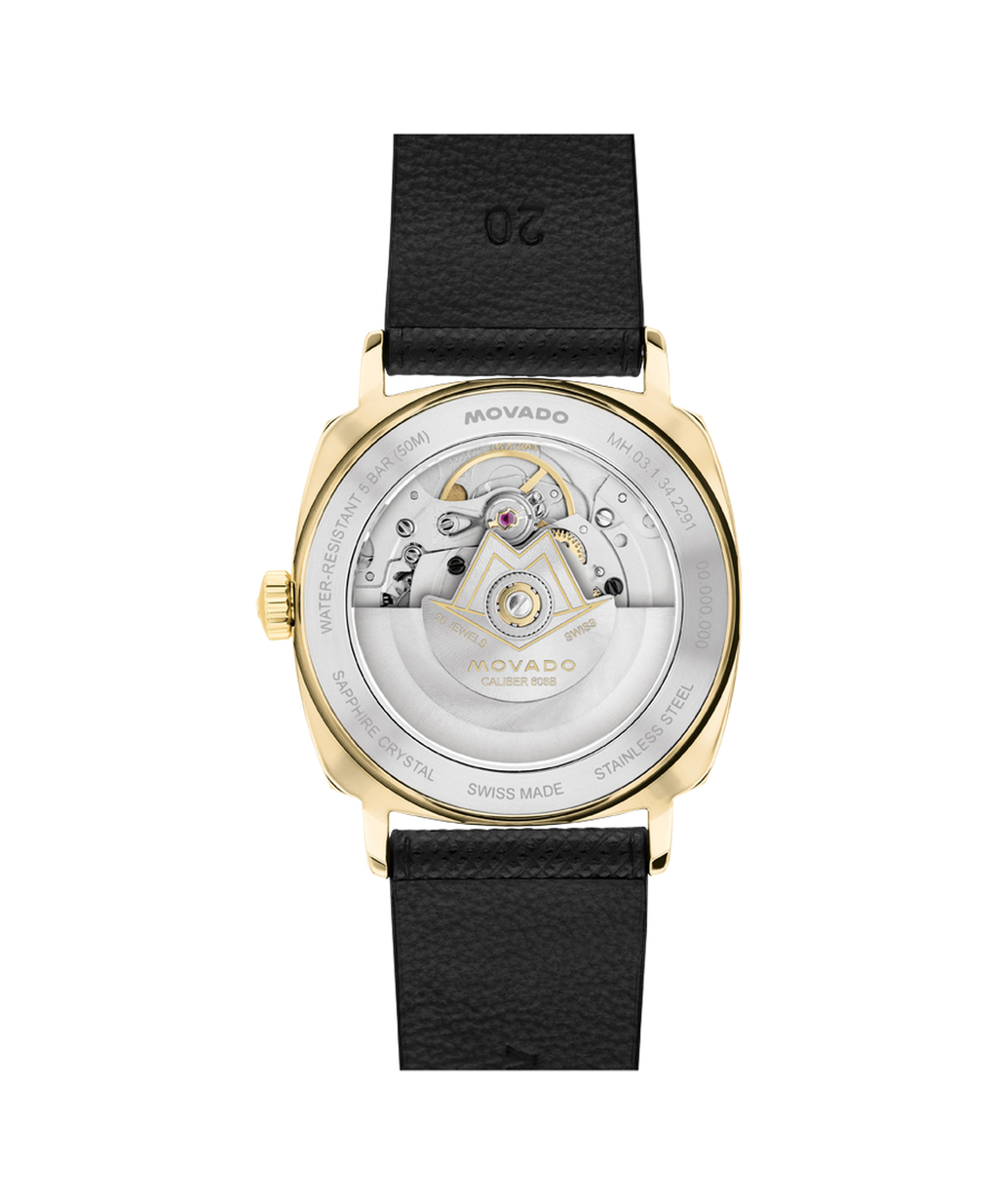 Movado Heritage Kingmatic 3650173 back view