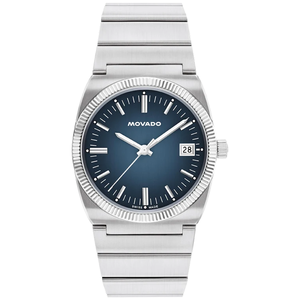 Movado Heritage Series - Ondoplan Cadran Bleu 36mm
