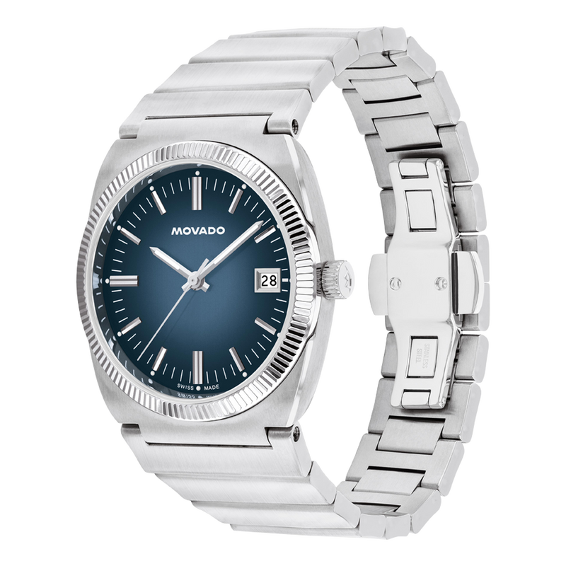 Movado Heritage Series - Ondoplan Cadran Bleu 36mm
