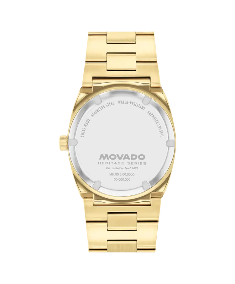 Montre Ondoplan Movado Heritage Series - Doré