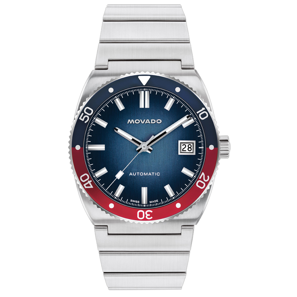 Movado Heritage Series Ondoplan Automatic - Pepsi Bezel
