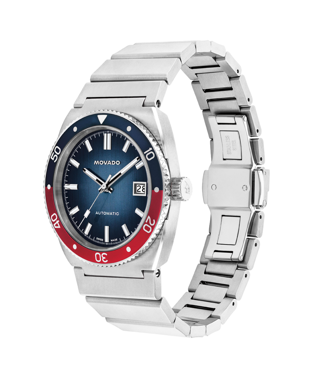 Movado Heritage Series Ondoplan Automatic - Pepsi Bezel