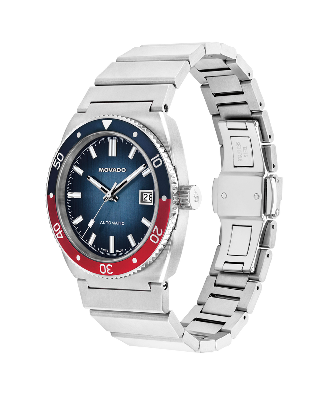 Movado Heritage Series Ondoplan Automatic - Pepsi Bezel