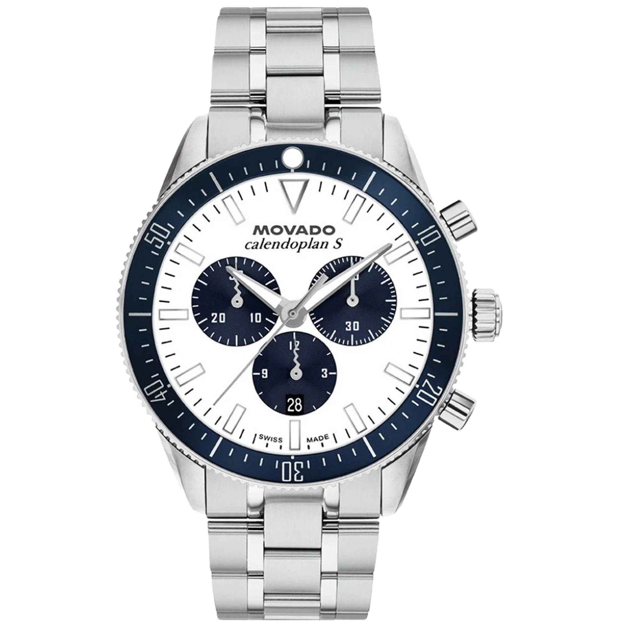 Movado Heritage Series - Calendoplan S Chronographe - Cadran blanc