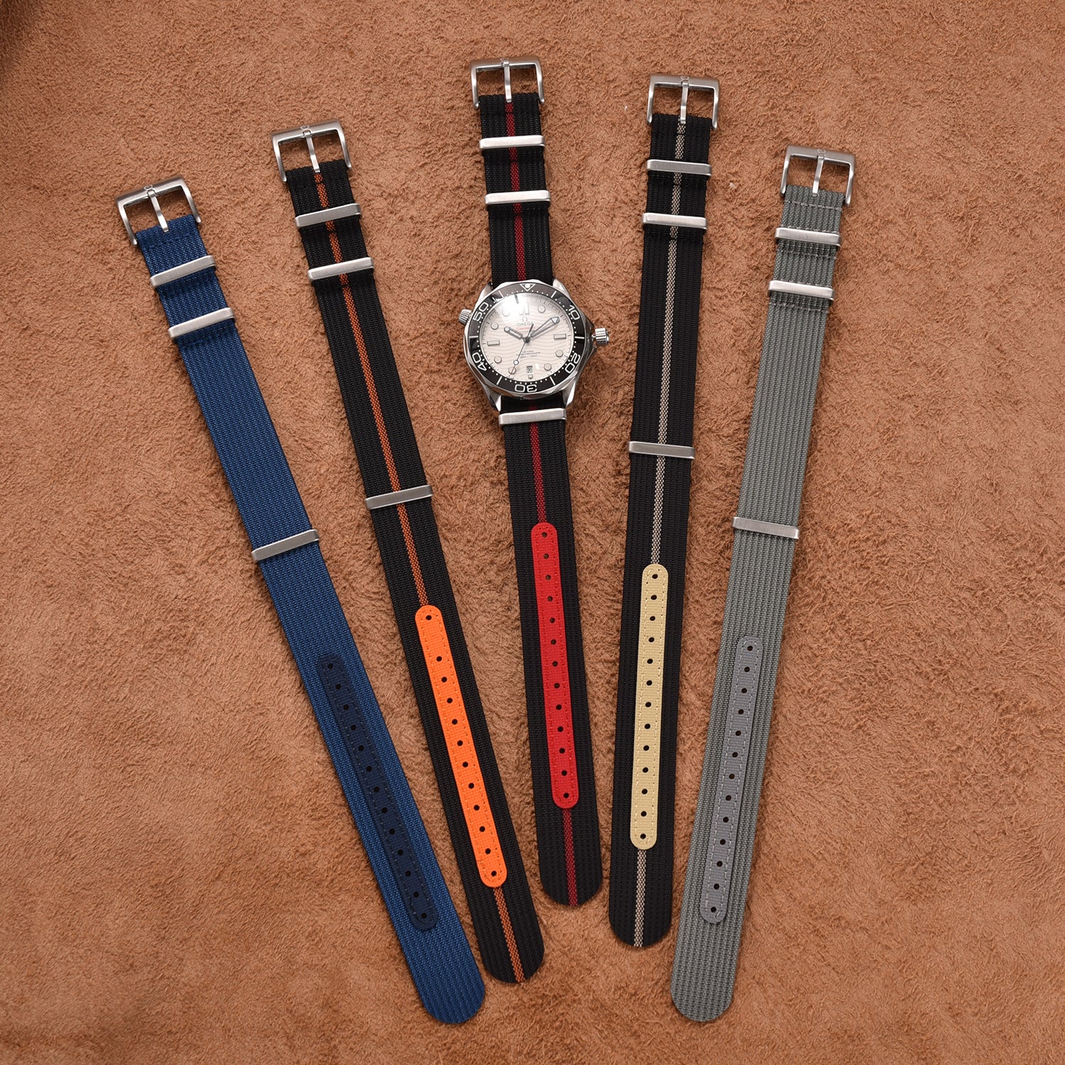 Halifax Watch Bands - Stronghold Webbed NATO Strap - FKM Reinforced