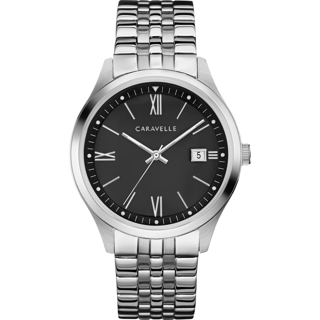 Caravelle Dress 41mm Black Watch 43B158