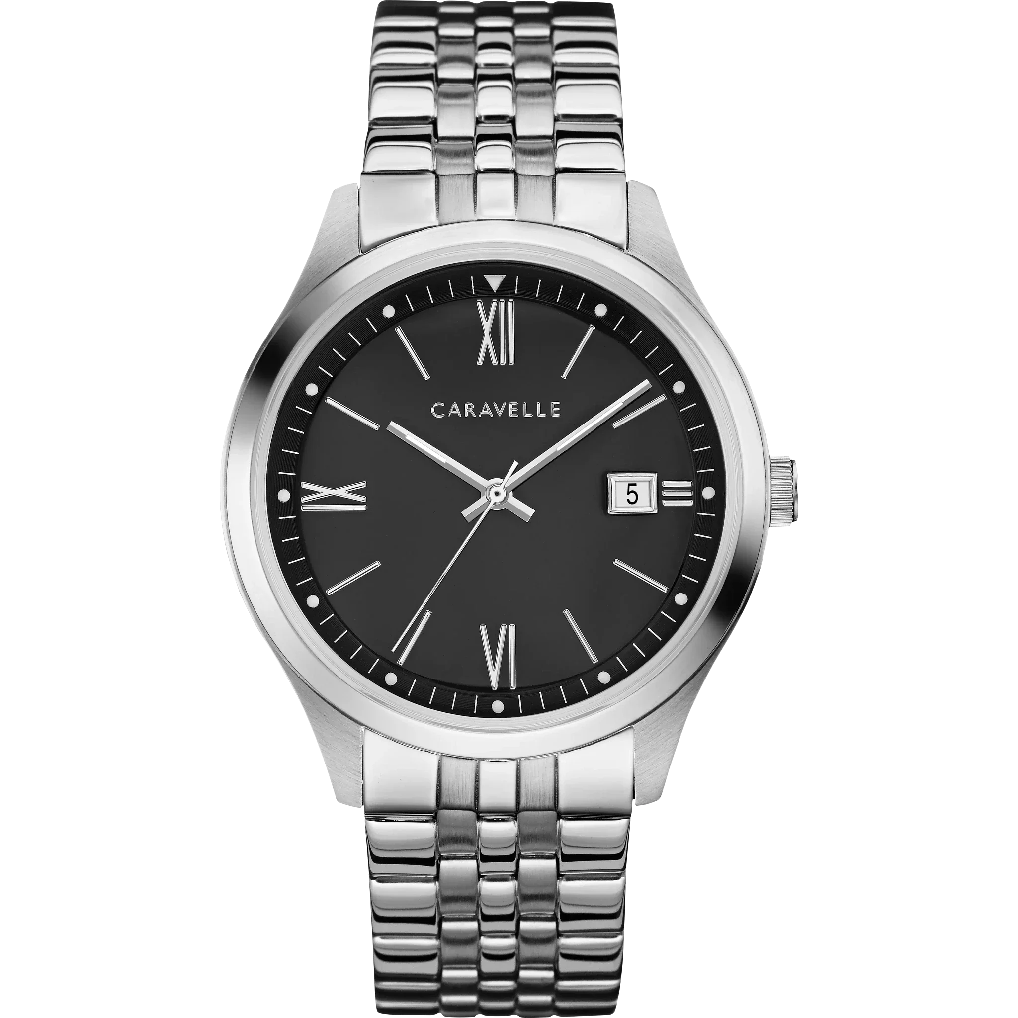 Caravelle Dress 41mm Black Watch 43B158