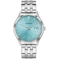 Caravelle Dress - 41mm Light Blue Dial Silver-Tone (43B174) front view