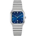 Caravelle Vintage Dress - 32mm Blue Dial Silver-Tone (43B176) front view
