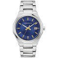 Caravelle Classic - 40mm Blue Dial Silver-Tone (43B181) front view