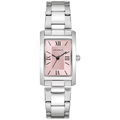 Caravelle Dress - 21mm Pink Dial Silver-Tone (43L224) front view